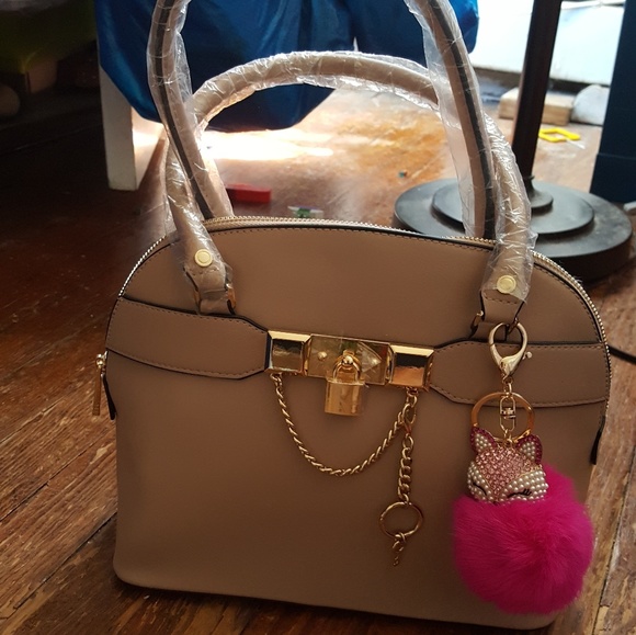 Bling kitty bag charm -Amber - Picture 3 of 4